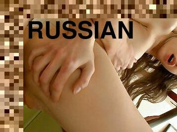 Russian Babe Fucked by Behind