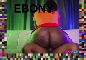 zadok, tučné, amatérske, ebony, creampie, pár, bbw, korisť, jazdenie, zadok-butt