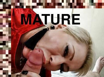 store-pupper, russisk, amatør, eldre, milf, leke, mamma, deepthroat, creampie, par