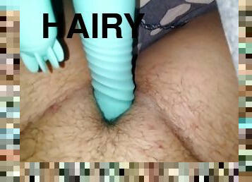 Hairy pussy VS Vibrator