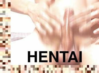 asyano, dyakol-masturbation, baguhan, talsik-ng-tamod, gawa-sa-bahay, hapon, dyakol, tamod, hentai, solo