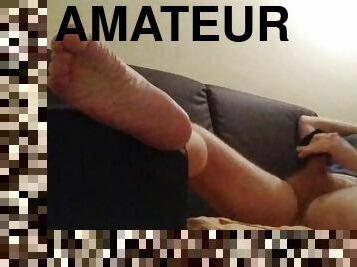 FOOTFETISH! JERKING WITH MY SOCKS AFTER FEET WORSHIP... ?????