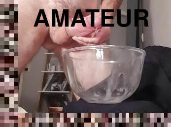 Huge cum in bowl 51