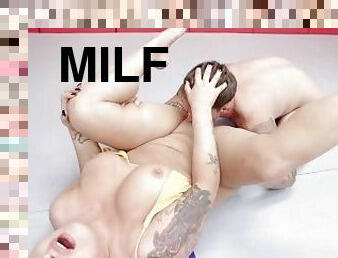 milf, fingering, brydning