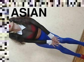 asiatiche, culi, collant-di-nylon, ragazze-giovani, transessuali, piedi, mutandine, biancheria-intima, strette, danza