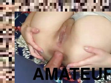 Hardcore anal LA PETITE SI FA TRAPANARE IL CULO e riceve due sborrate !!!!