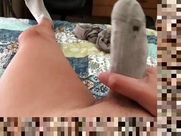 Sock on cock