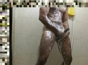 bañando, masturbación, amateur, chorro-de-corrida, paja, mexicano, perfecto, ducha, a-solas, húmedo