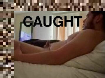 Straight Roommate Jacking Off Caught on Camera