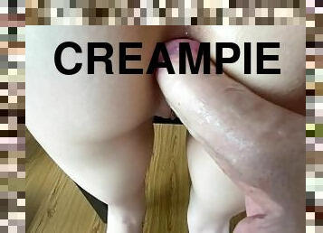 arsch, doggy, russin, dilettant, anal-sex, beule-schuss, schwer, selbst-gefertigt, creampie, gesichtspunkt