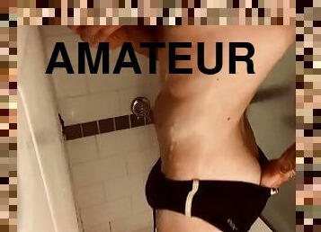 mandi, pelancapan, amateur, merangkap, mandi-shower, solo, dutch, mengusik, senaman