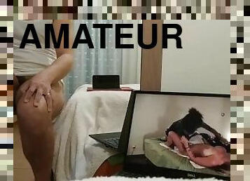 mastürbasyon-masturbation, amatör, üstüneyüzüne-boşalma, meni, tek-kişilik