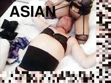 asiatisk, shemale, hardcore, bdsm, slave, ladyboy, smerte, filipinsk, dominans