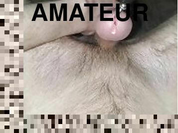 amatir, cumshot-keluarnya-sperma, homo, sudut-pandang, sperma, seorang-diri, buah-zakar