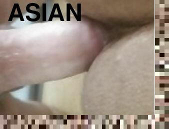 asiatisk, amatør, interracial, homofil, lubben, knulling-fucking, hvit, bjørn