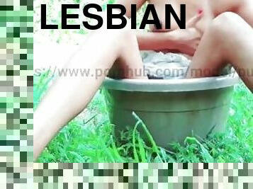 sri lankan lesbian girl full nude outdoor bathing and rubbing pussy???????? ????? ??????