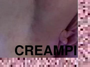 onani, pussy, amatør, cumshot, milf, leke, hjemmelaget, creampie, cum, vagina