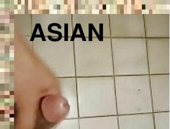 asiatisk, masturbation, amatör, mogen, avrunkning, ensam, verklighet