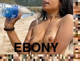 Ebony star gets wet
