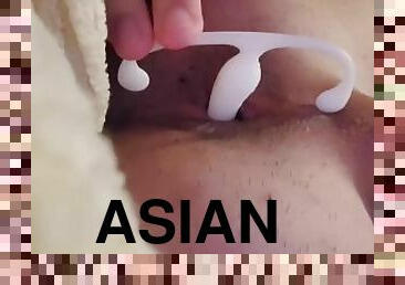 asiático, orgasmo, anal, juguete, gay, masaje, corrida, mona, a-solas, bisexual