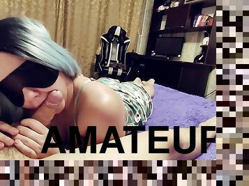 Blindfolded Fit Teen Sucks Her Master Dry, While Seducing With Those Cute Feet