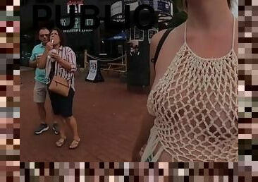 GoPro captures great reactions when I wear my see thru top out in public????