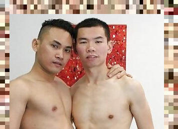 asiatisk, amatør, anal, homofil, hjemmelaget, første-gang, facial, kåt, twink