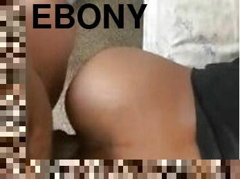 Wet creamy backshots ebony teen