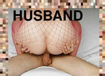 Helping my husband cum by milking him dry inside my pussy