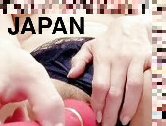 mastubasi, orgasme, vagina-pussy, amatir, mainan, jepang, seorang-diri, berair