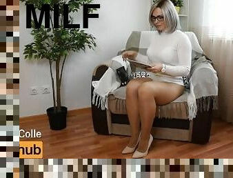 buntut, payu-dara-besar, pantyhose, amateur, matang, perempuan-jelita, milfs, kaki, stokings, rambut-kuning