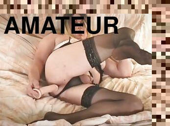 amateur, anal, ejaculation-sur-le-corps, jouet, ejaculation, taquinerie