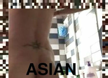 asiático, bañando, tetas-grandes, masturbación, pezones, delgada, amateur, maduro, juguete, primera-persona