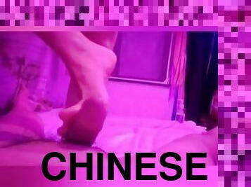 Chinese escort footjob