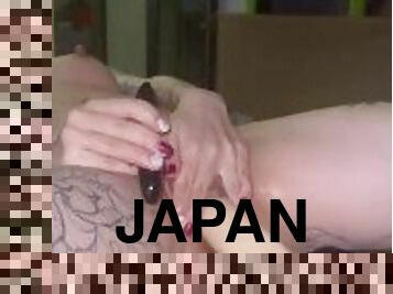 asiatisk, kæmpestor, onani, orgasme, fisse-pussy, sprøjte, amatør, anal, teenager, japans