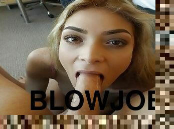 pussy, blowjob, tenåring, intervju, pov, blond, kveling