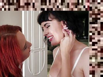 Lipstick Lesbians scene with Olive Glass