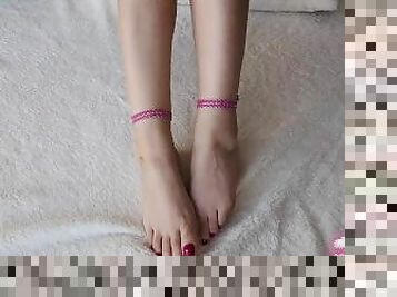 Sexy beautiful girl Feet fetish part 10