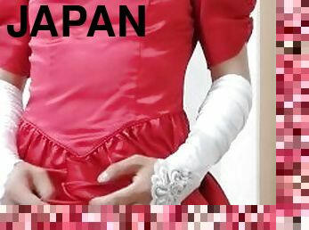 masturbation, amateur, japonais, ladyboy, culotte, ejaculation, lingerie, magnifique