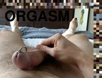 orgasme, amateur, ejaculation-sur-le-corps, gay, percé, solo