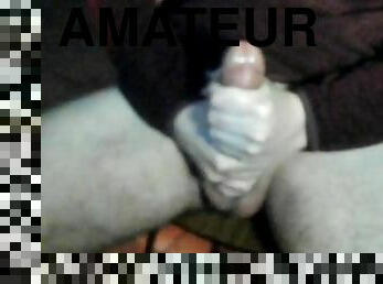 énorme, masturbation, monstre, amateur, énorme-bite, branlette, webcam, solo, blanc, bite