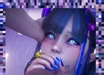 ?MMD R-18 SEX DANCE?SUPER INTENSE BLOWJOB HOT GIRL GETS MILK IN HER MOUTH??????[MMD R-18]