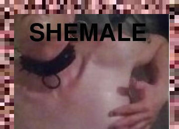 Shemale Jenny's dirty bath fun