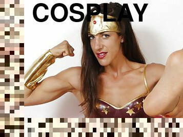 Unbelievably hot Bianca Blance in a Wonder Woman costume