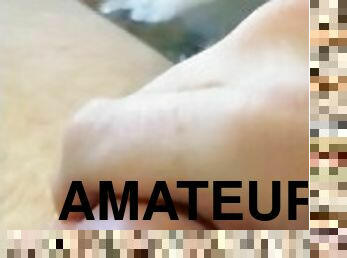 baignade, masturbation, amateur, hardcore, point-de-vue, fétiche, solo