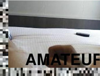 masturbation, amateur, énorme-bite, branlette, solo, bite