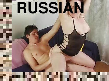 MTHRFKR 40+ Russian stepmom fucks her stepson roleplay