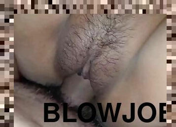 Blowjob Fuck pussy closeup Amratur cum on pussy beautiful lady hot