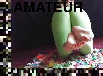 amateur, pieds, blonde, webcam, fétiche, solo, orteils