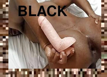 público, anal, gay, preto, botins, excitante, dildo